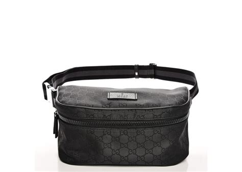 gucci fanny pack belt bag monogram gg black|gucci fanny pack waist bag.